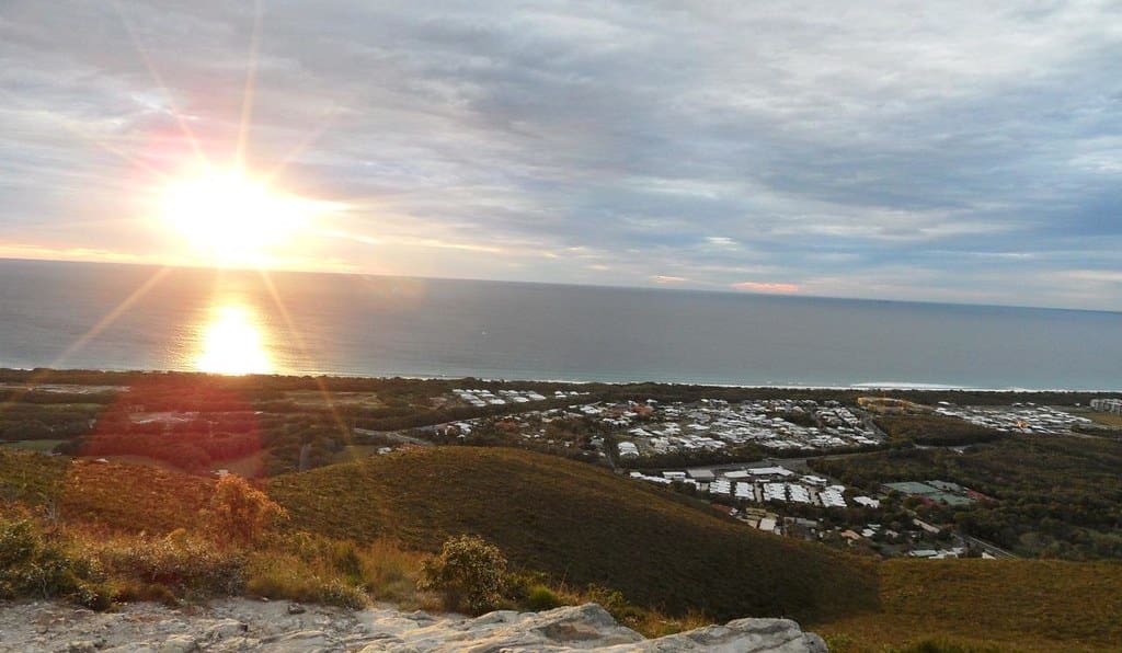 Mount Coolum sunrise Sunshine coast